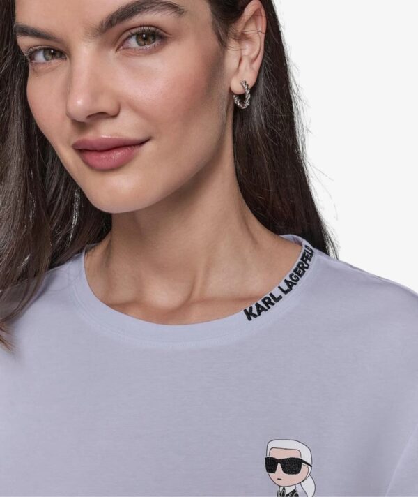 Karl Lagerfeld White Iconic Top in white