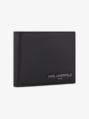 Karl Lagerfeld Paris Men's Leather Iconic Logo Wallet