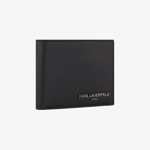 Karl Lagerfeld Paris Men's Leather Iconic Logo Wallet