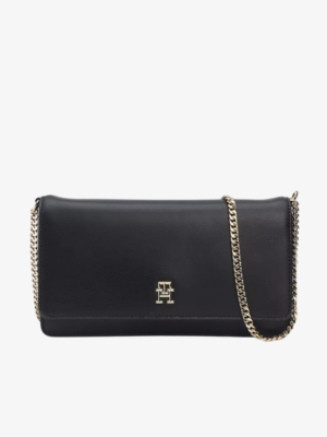 TOMMY HILFIGER Chain Crossbody and Clutch Bag in Black