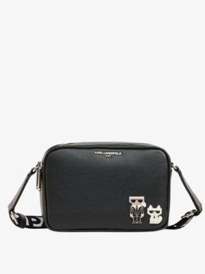 KARL LAGERFELD Maybelle Duo Corner Camera Crossbody Bag in Black