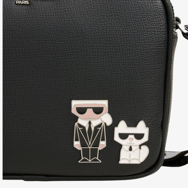 KARL LAGERFELD Maybelle Duo Corner Camera Crossbody Bag in Black