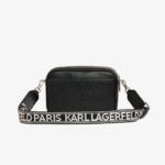 KARL LAGERFELD Maybelle Round Head Duo Camera Crossbody Bag in Black