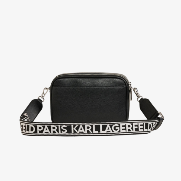 KARL LAGERFELD Maybelle Round Head Duo Camera Crossbody Bag in Black