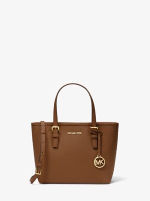 MICHAEL KORS Jet Set Travel Small Tote Bag in Luggage brown