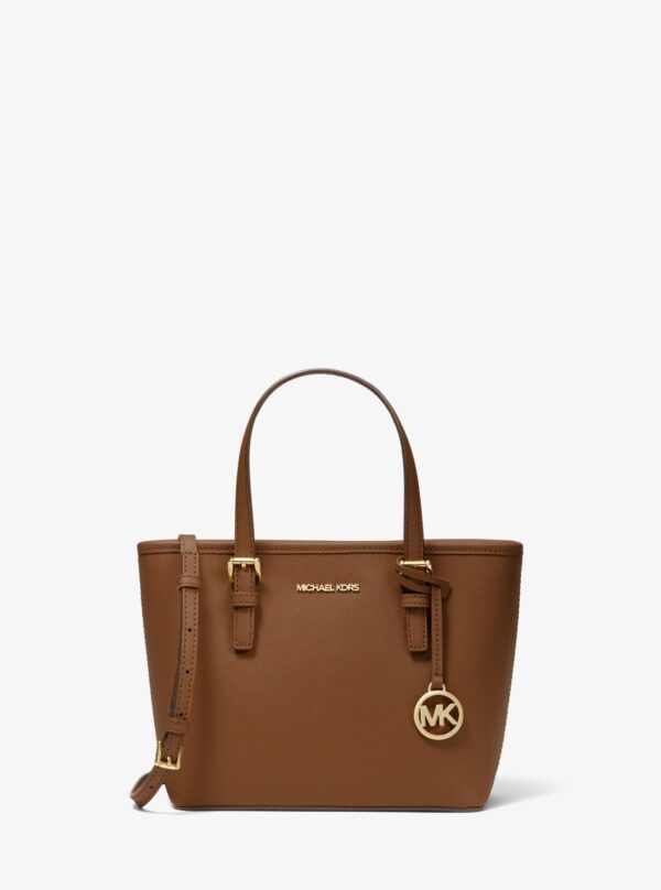 MICHAEL KORS Jet Set Travel Small Tote Bag in Luggage brown