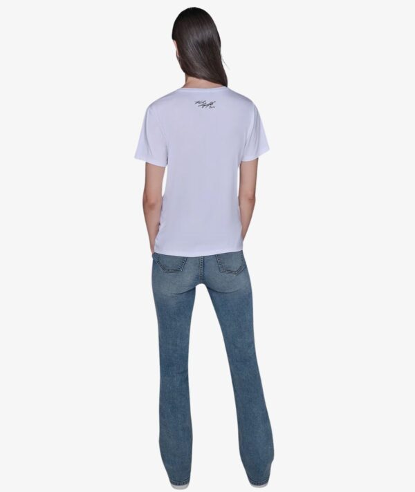 KARL LAGERFELD PARIS LIFE TEE WOMEN'S TSHIRT IN WHITE
