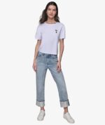 Karl Lagerfeld White Iconic Top in white