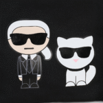 KARL LAGERFELD Choupette Canvas Tote in Black