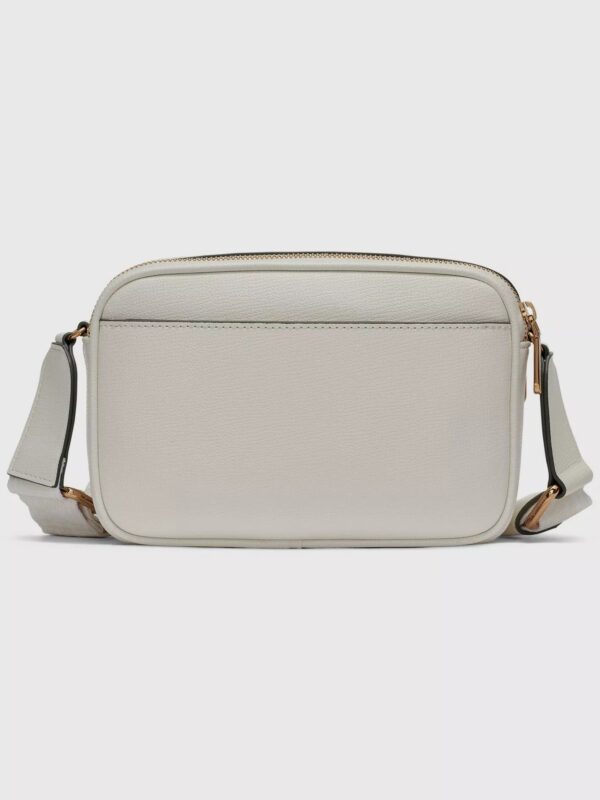 Karl Lagerfeld Maybelle camera crossbody with Golden pins in white