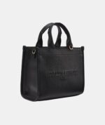 KARL LAGERFELD Kristina Small Satchel & Crossbody bag With Karl Choupette Pin in Leather Black