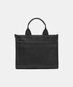 KARL LAGERFELD Kristina Small Satchel & Crossbody bag With Karl Choupette Pin in Leather Black