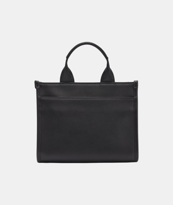 KARL LAGERFELD Kristina Small Satchel & Crossbody bag With Karl Choupette Pin in Leather Black