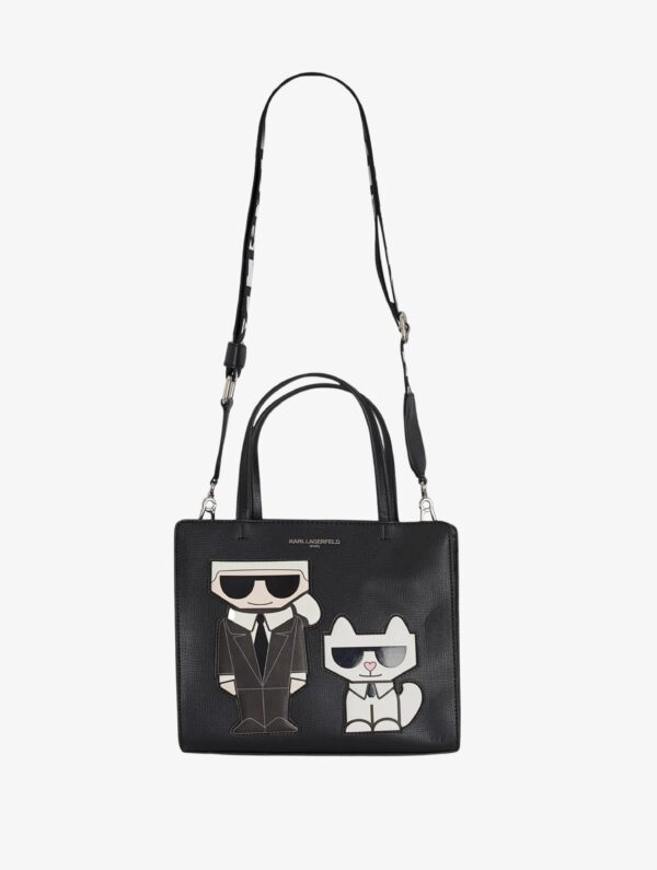 KARL LAGERFELD Maybelle Satchel Duo L in Black