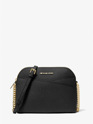 MICHAEL KORS Jet Set Dome Crossbody Bag in Black