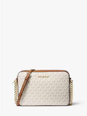 MICHAEL KORS Jet Set Crossbody Bag in Signature Cream