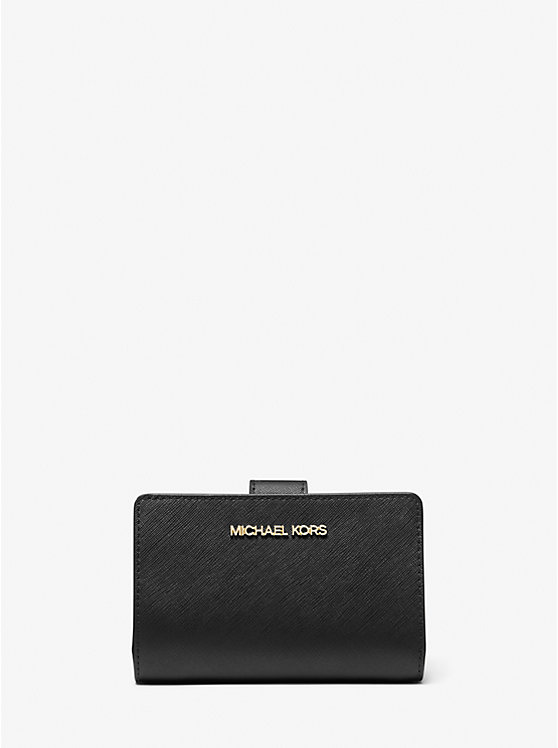 MICHAEL KORS Jet Set Travel Bifold Wallet in Black