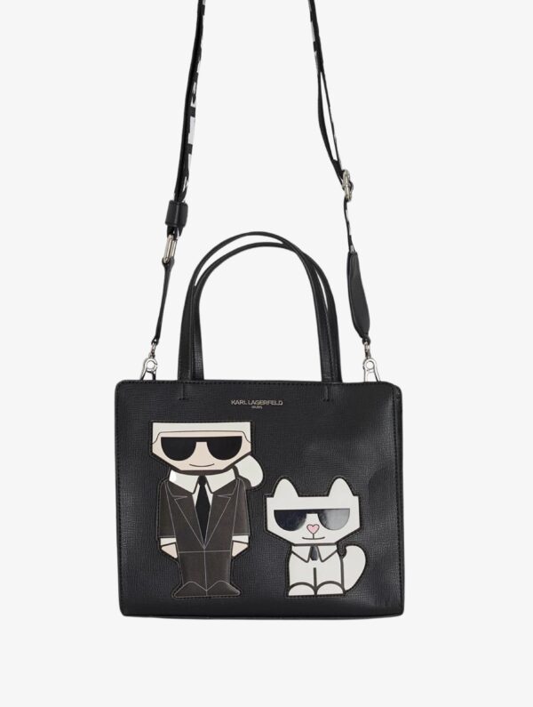 KARL LAGERFELD Maybelle Satchel Duo L in Black