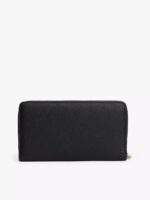 Tommy Hilfiger Wide Continental Wallet In Black