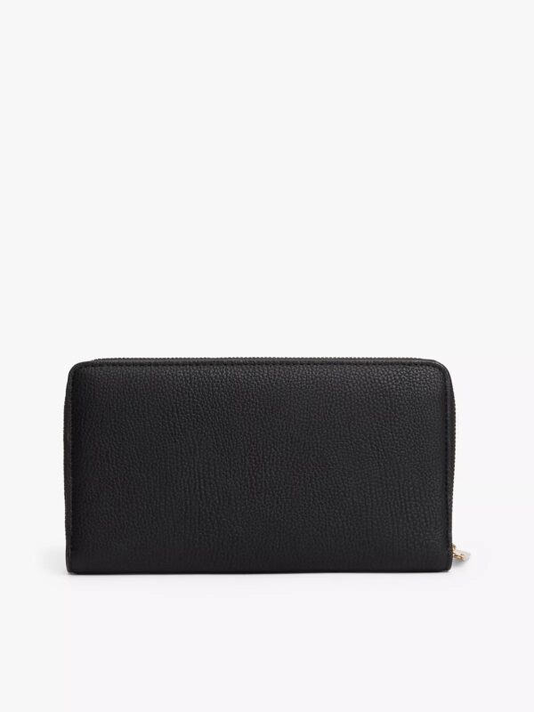 Tommy Hilfiger Wide Continental Wallet In Black