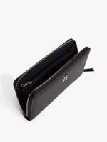 Tommy Hilfiger Wide Continental Wallet In Black