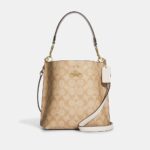 COACH Mollie Bucket Bag 22 in Signature Canvas Light Beige