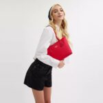 COACH Small City Tote In Red