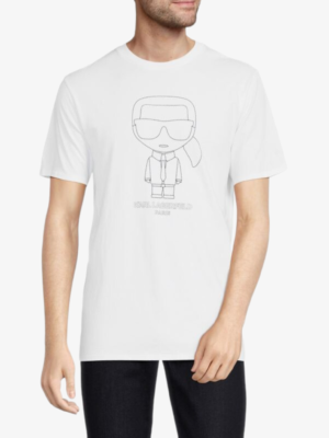 KARL LAGERFELD Men's Outline Karl Character T-shirt