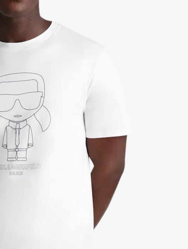 KARL LAGERFELD Men's Outline Karl Character T-shirt