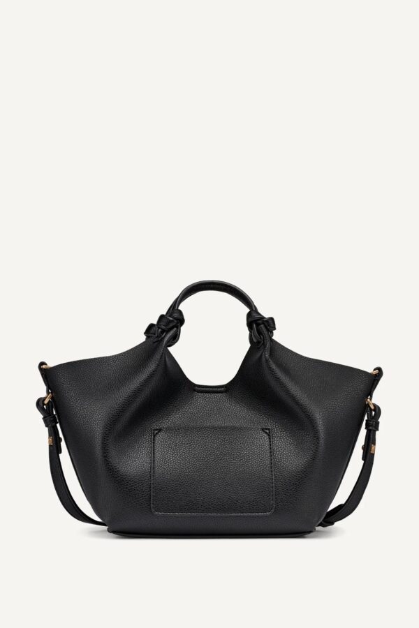 DKNY Paula Commuter SMALL CONVERTIBLE SATCHEL AND CROSSBODY BAG IN BLACK