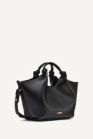 DKNY Paula Commuter SMALL CONVERTIBLE SATCHEL AND CROSSBODY BAG IN BLACK