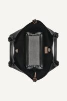 DKNY Paula Commuter SMALL CONVERTIBLE SATCHEL AND CROSSBODY BAG IN BLACK