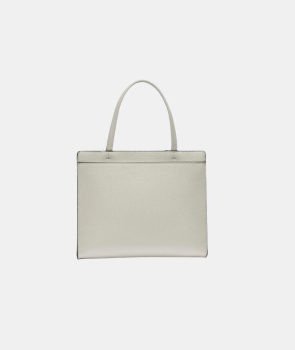 KARL LAGERFELD Maybelle Satchel Bag In White With Golden Hardware