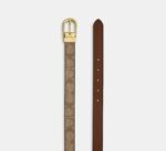 COACH Belt Reversible Cut To Size in Siganture Canvas Beige OS