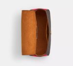 COACH Lysa Top Handle Bag in signature Brown Red