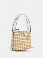 GUESS Raffia Bucket Bag