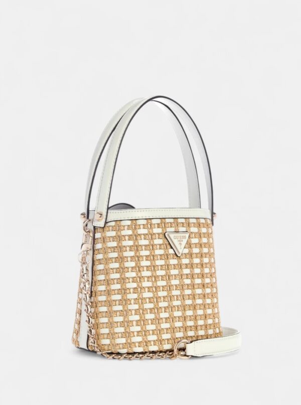 GUESS Raffia Bucket Bag