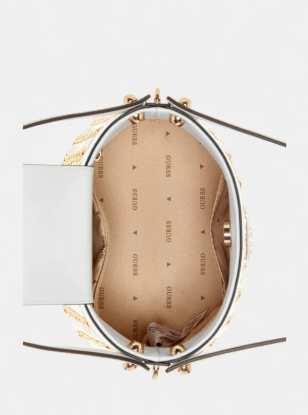 GUESS Raffia Bucket Bag