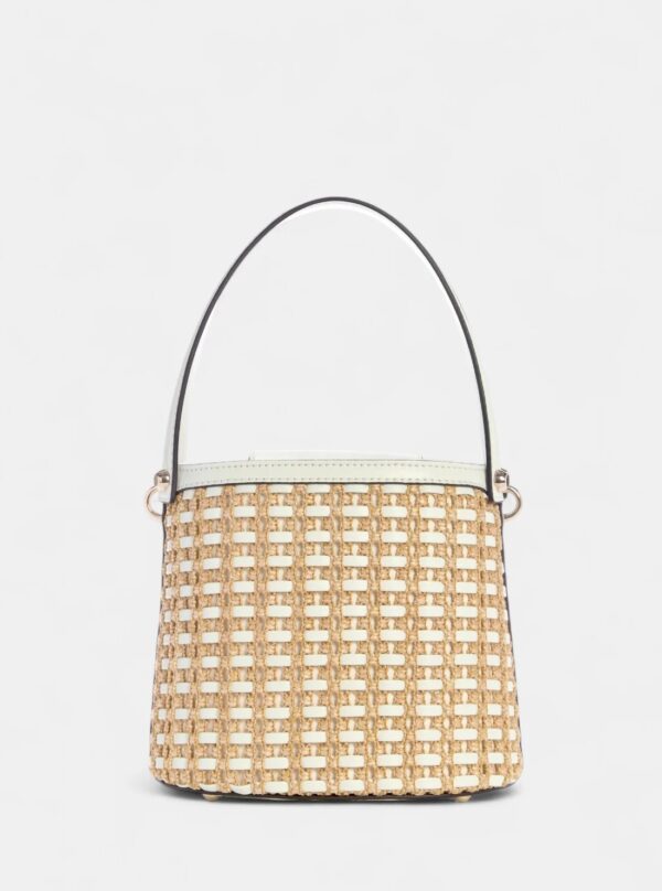 GUESS Raffia Bucket Bag