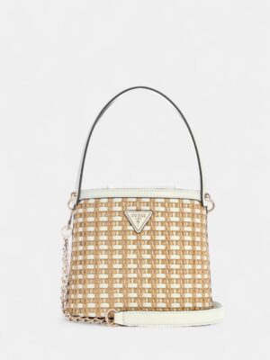 GUESS Raffia Bucket Bag