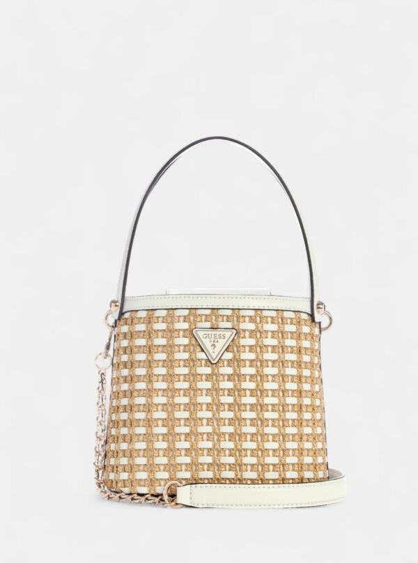 GUESS Raffia Bucket Bag