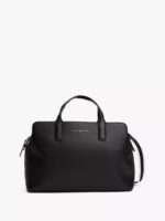 TOMMY HILFIGER Logo Tape Satchel in Black