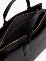 TOMMY HILFIGER Logo Tape Satchel in Black