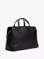 TOMMY HILFIGER Logo Tape Satchel in Black