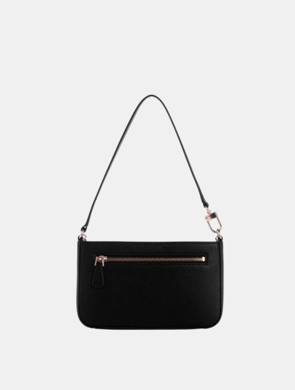 GUESS Noelle Mini Top-Zip Shoulder Bag in Black