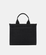 KARL LAGERFELD Kristina Small Satchel & Crossbody bag With Karl Choupette Pin in Canvas Black