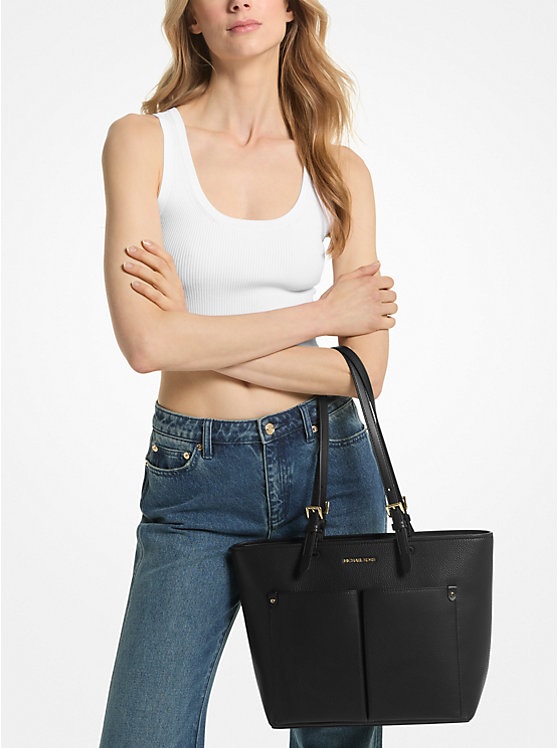 MICHAEL KORS Two Pocket Tote Bag In Black