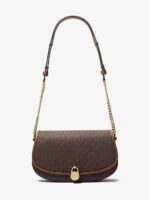 MICHAEL KORS Mila Medium Crossbody Bag In Signature Brown
