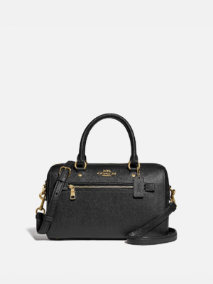 COACH Rowan Satchel Bag in Black