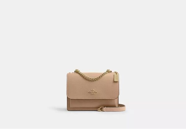 COACH Mini Klare Soulder & Crossbody Bag in Gold Taupe